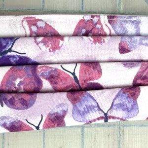 Purple butterflies face mask nose guard